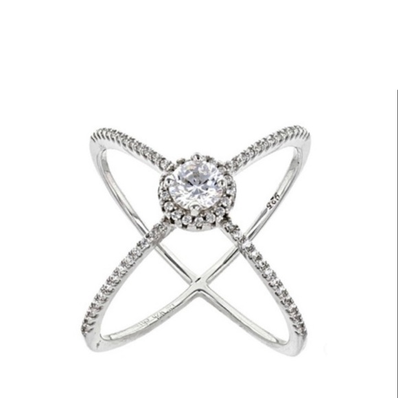 Bella Luce ® 1.25ctw Round Rhodium Over Sterling Silver Ring - Size 6 - Picture 1 of 6